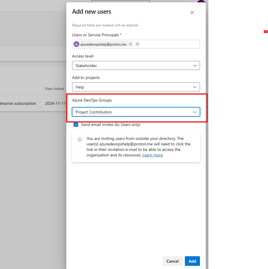 Assign user role